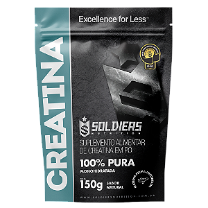 Creatina Monohidratada 150g - 100% Pura Importada - Soldiers Nutrition