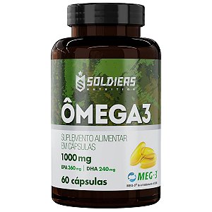 Ômega 3  60 Caps - 1000mg - Soldiers Nutrition