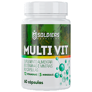 Multivitamínico - 5 Minerais - 12 Vitaminas - Soldiers Nutrition