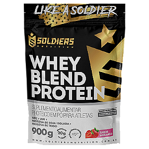 Whey Blend Protein Concentrado e Isolado - 900g - Soldiers Nutrition