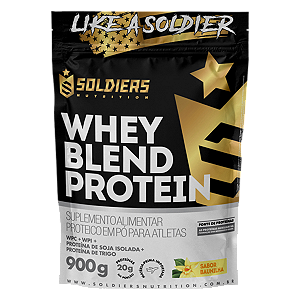 Whey Blend Protein Concentrado e Isolado - 900g - Soldiers Nutrition