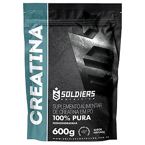 Creatina Monohidratada 600g - 100% Pura Importada - Soldiers Nutrition