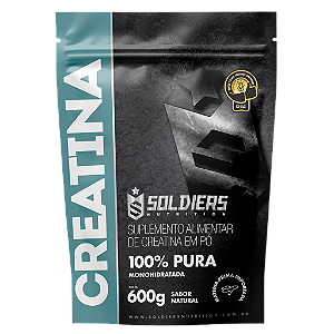 Creatina Monohidratada 600g - 100% Pura Importada - Soldiers Nutrition