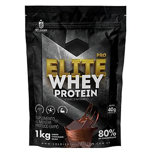 Elite Pro Whey Protein Concentrado 80% - 1kg - Soldiers Nutrition