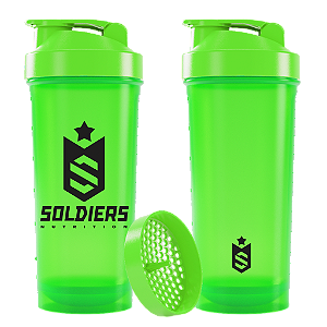Coqueteleira Slim 600ml - Soldiers Nutrition