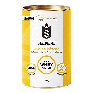 Ovo de Páscoa Proteico 250g - Soldiers Nutrition & Lu Chocolates