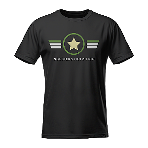 Camiseta Soldiers Nutrition - Air Force (Borda Verde)