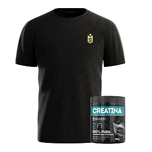 Kit: Creatina Pote Monohidratada 300g + Camiseta  Like  - Soldiers Nutrition