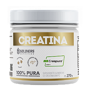 Creatina Creapure 270g - 100% Importada - Soldiers Nutrition
