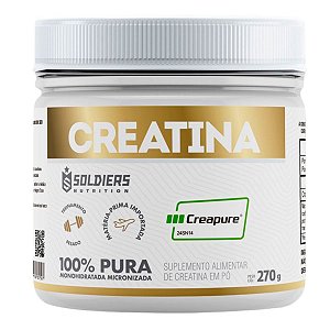 Creatina Creapure 270g - 100% Importada - Soldiers Nutrition