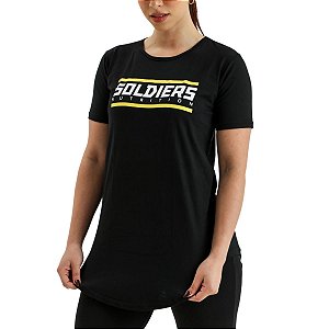 Camiseta Feminina Preta Soldiers Nutrition - Soldiers Nutrition