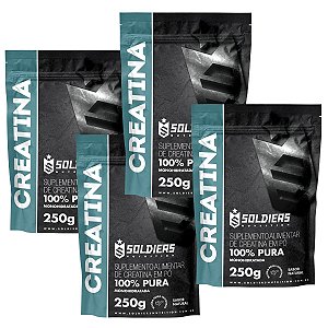 Kit: 4x Creatina Monohidratada 250g - Soldiers Nutrition