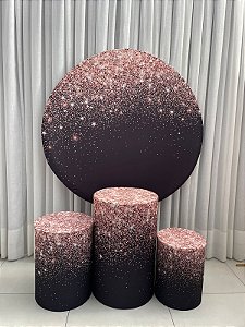 Preto e Rosê (não inclui bandejas e displays)