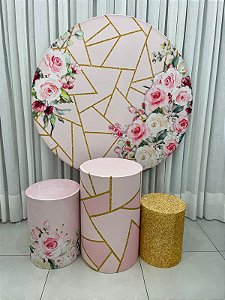 Floral Rosê (não inclui bandejas e displays)