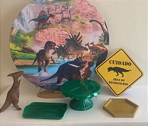 mini kit de mesa dinossauro