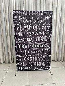PAINEL QUADRADO COM TECIDO GRATIDAO