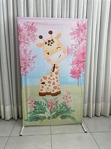 painel quadrado safari menina