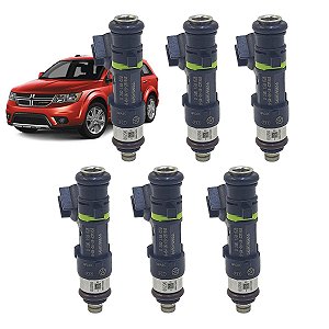 Kit Com 06 Bicos Injetor Dodge Journey 2.7 6cc 0280158028
