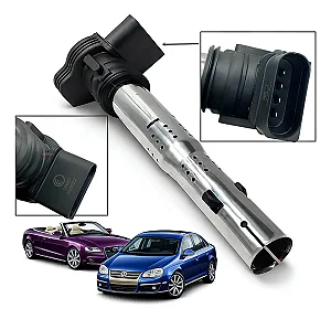 Bobina Ignição A3 2.0 T A4 Passat Jetta 2.5 Tiguan