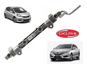 Flauta Dos Bicos Injetores Honda New City Fit 1.5 17214405
