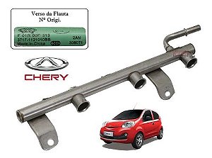 Flauta Do Bico Injetor Chery Qq 1.0 3c 12 A 17 371f1121010bb