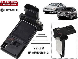 Sensor Fluxo Ar Maf Honda Civic City Accord Fit Afh70m-41c