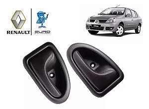 Par De Puxador Interno Porta Renault Clio Lado Dir. E Esq.