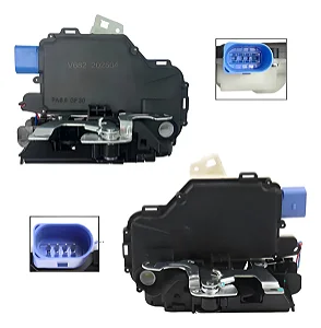 Kit Par Fechadura Esquerda Direita Elétrica Vw Polo 2001/04