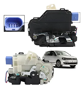 Fechadura Porta Dianteira Direita Para Vw Polo 2001 2002...