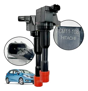 Bobina De Ignição Honda Fit 1.4 8v Traseira Cm11108 Hitachi