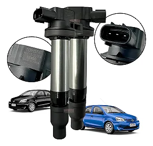 Bobina Ignição Toyota Etios Hatch 1.3 / 1.5 16v - 2012/..