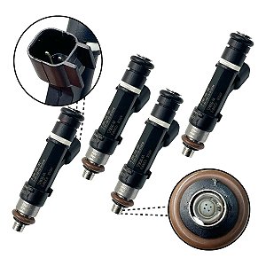 Kit 4 Bicos Injetores Fusion 2.5 Focus 2.0 16v 0280158162 12v