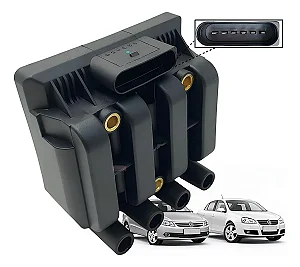 Bobina De Ignição Vw Fox 1.0 2010 2011 2012 2013 6 Pinos
