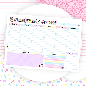 Planner Semanal de Mesa