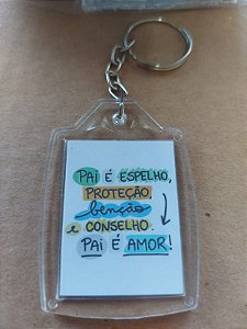 25 Chaveiros de Acrílico 3x4cm