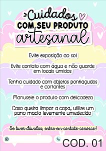CARD CUIDADOS PARA AGENDA