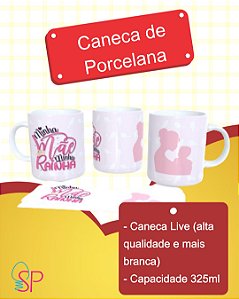 CANECA DE PORCELANA DIA DAS MÃES