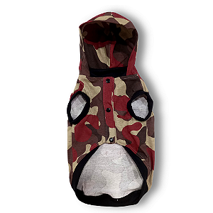 Colete Camuflado com capuz
