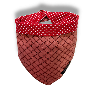 Bandana Dupla Face com Botão de Pressão