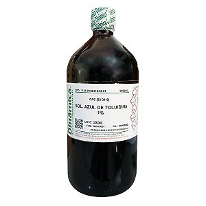 Solução Azul de Toluidina 1% Aquosa 1000mL para laboratório