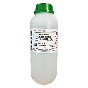 Solução Hidróxido de Potássio 10% Aquosa 1000mL Para Laboratório