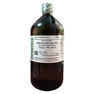 Acetilacetona PA Solvente de Alta Pureza 1000 mL para Laboratório