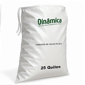 Hidróxido De Cálcio PA ACS 25Kg Para Laboratório De Análises
