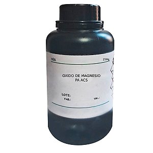 Oxido De Magnesio PA ACS 250g Para Laboratório