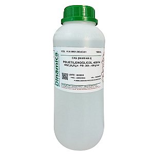 Polietilenoglicol 400 PA 1000mL Para Laboratório