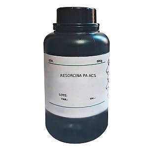 Resorcina PA ACS 500g Para Laboratório Em Pesquisas Químicas E Analíticas