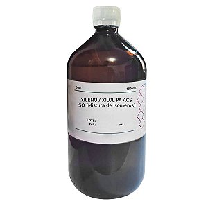 Xileno / Xilol PA ACS ISO (Mistura De Isômeros) 1000mL Para Laboratório