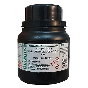 Bissulfeto De Molibdênio PA 100g Para Laboratório