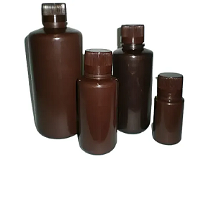 Frasco Âmbar em PE com Tampa Rosca