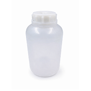 Frasco PP 2000 mL sem Graduação com Lacre e Batoque